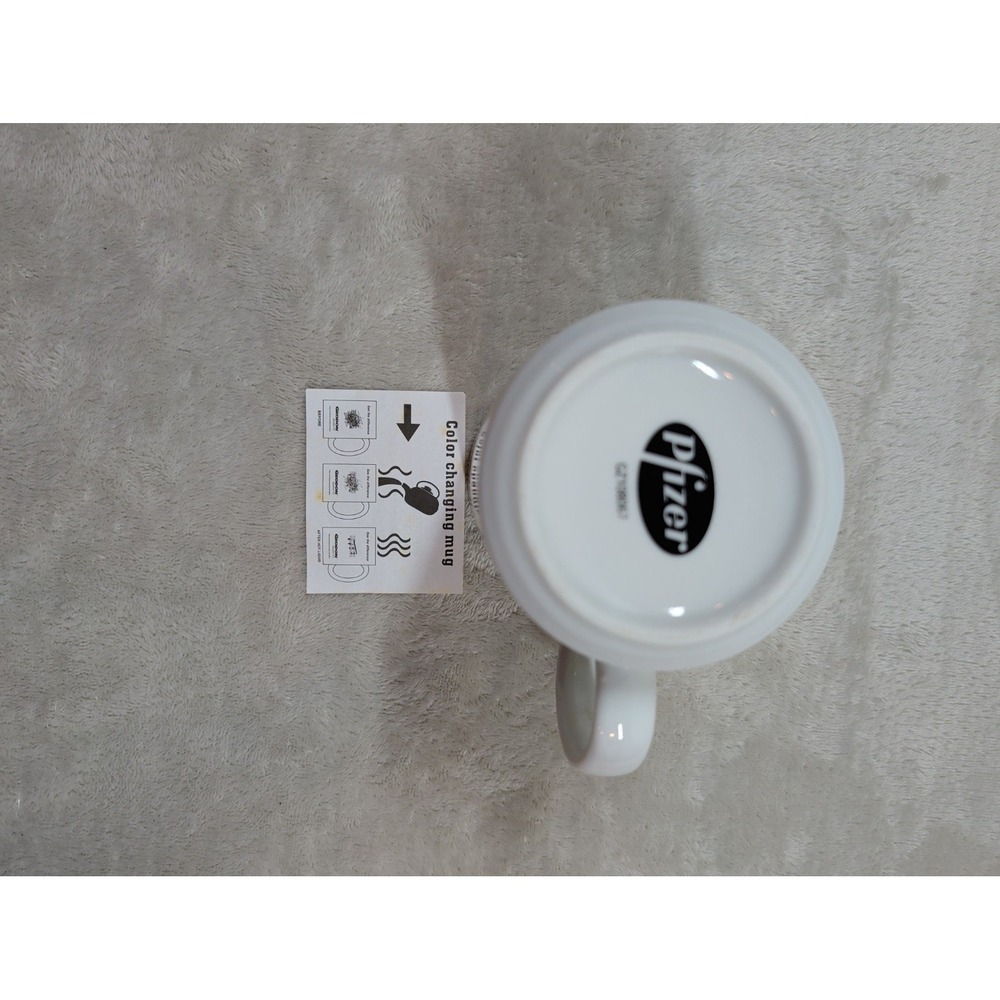 Vintage Pfizer Geodon Ziprasidone HCl Color Changing Pharma Rep Coffee Mug - Picture 9 of 12
